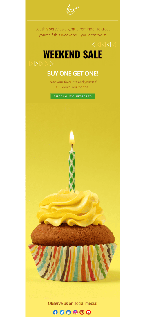 Bakery Weekend Email Template