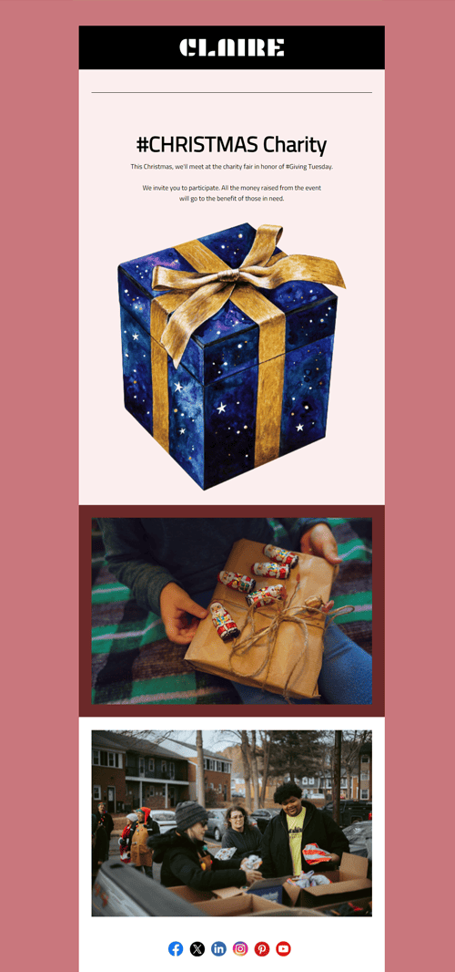 Christmas Charity Email Template