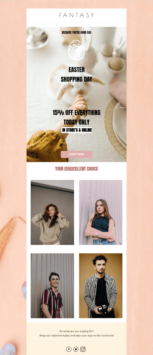 Easter 15 Email Template