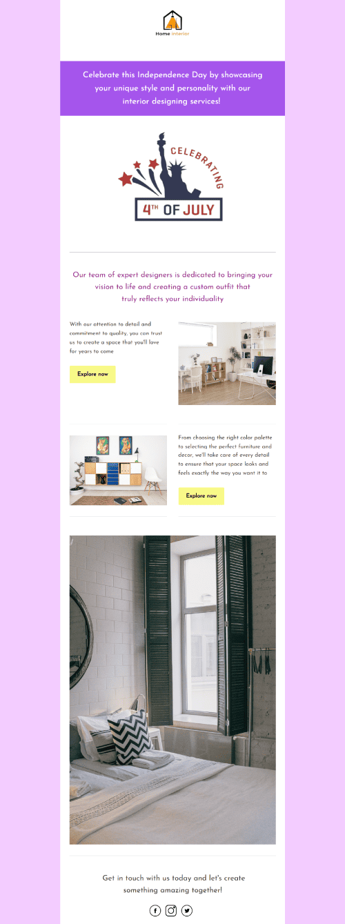 taste of home email templates (free) | engagebay... Independent Interiors Email Templates (Free) | EngageBay