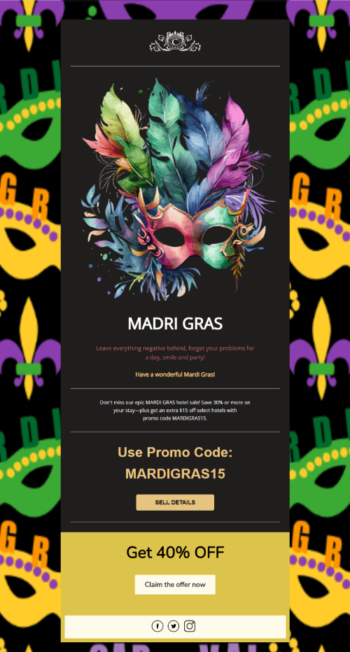 mardi gras email subject lines