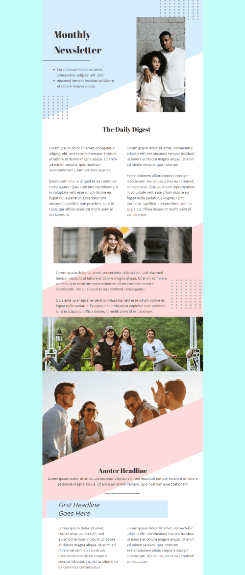Monthly Newsletter Email Template