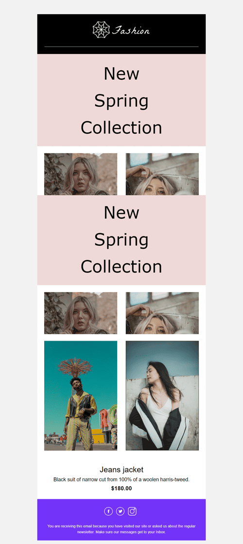 New Spring Collection Email Template