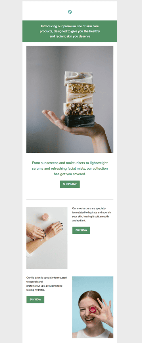 Premium Skin Care Email Template