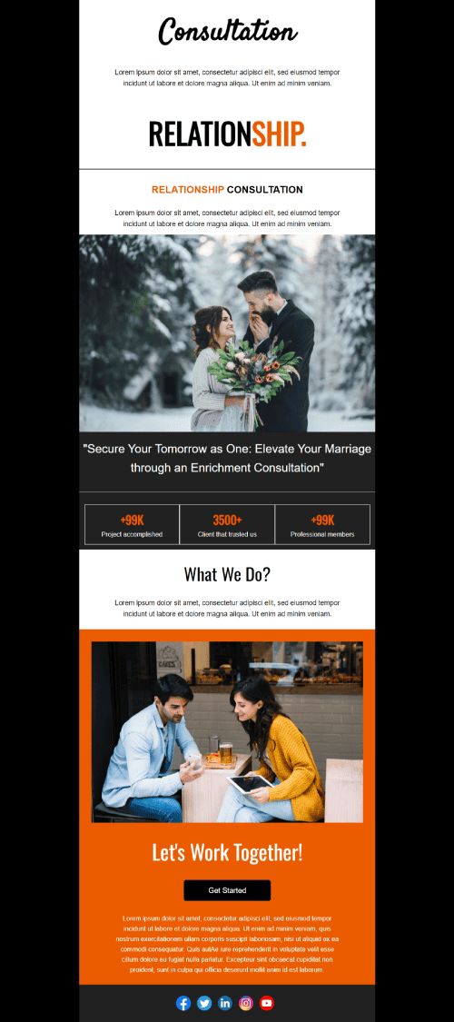 Relationship Consultants Email Template